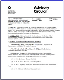  Aircraft Registration on Faa Advisory Circulars