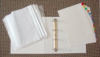 aircraft records presentation plastic binder sheets
